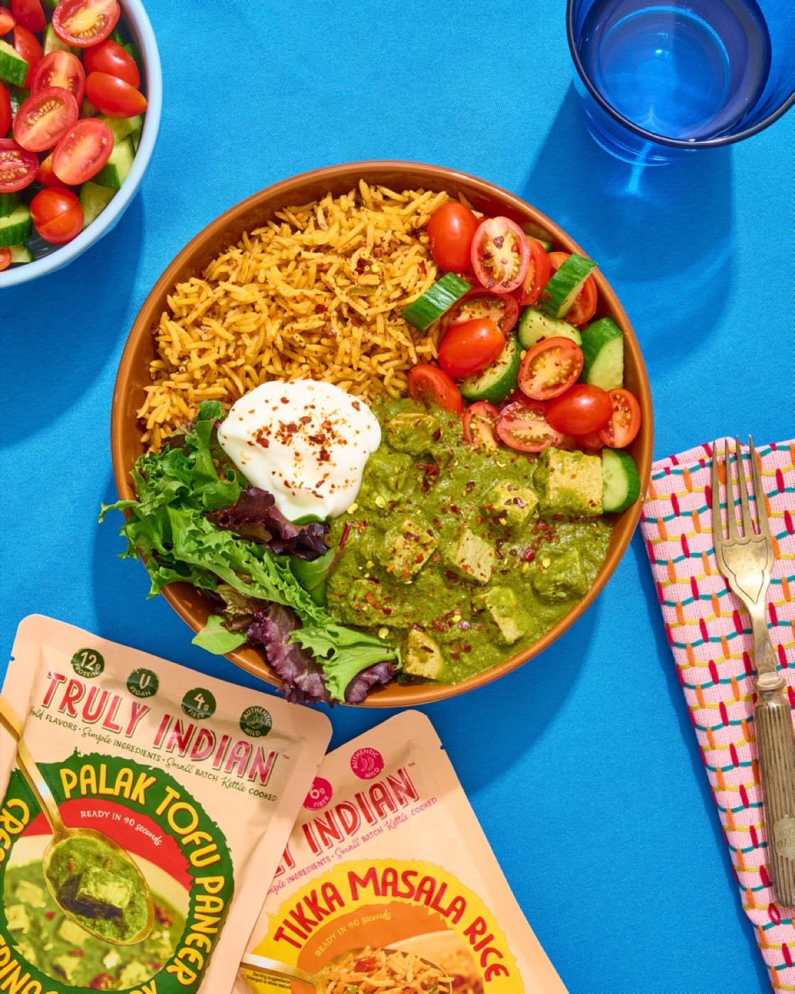 Palak Tofu Paneer Bowl