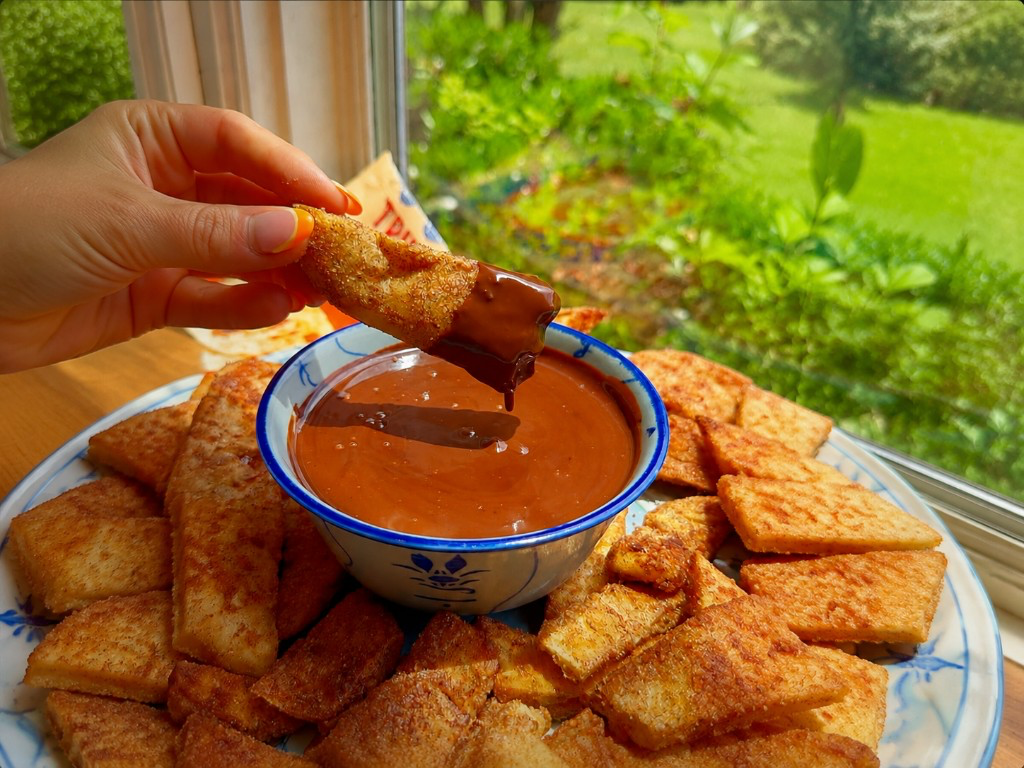 Naan Churro Bites