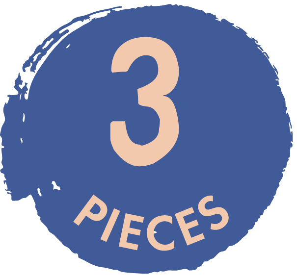 3 pieces