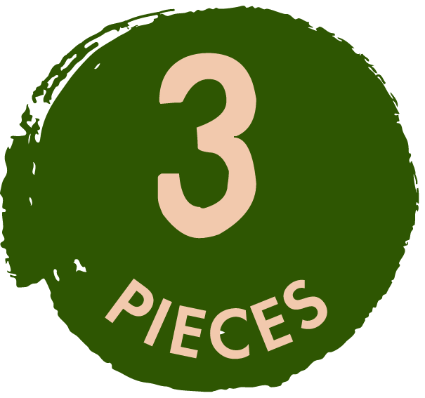 3 pieces