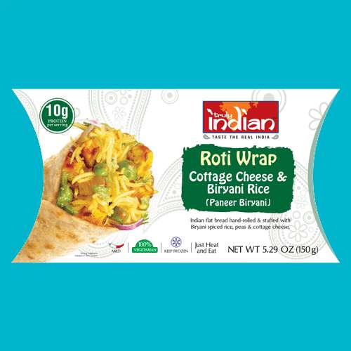 Roti Wrap Cottage Cheese & Biryani Rice