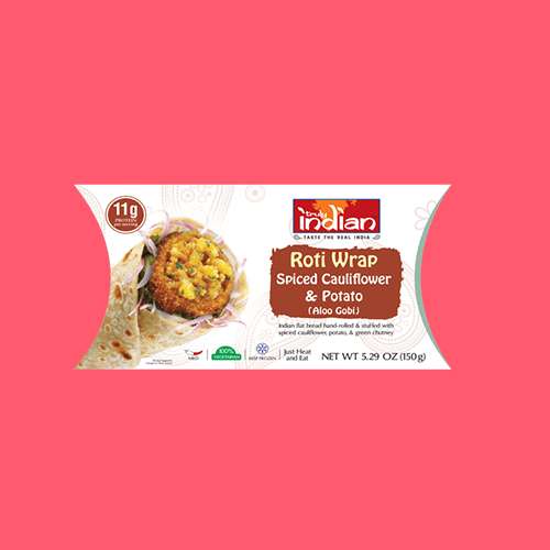 Roti Wrap Spiced Cauliflower