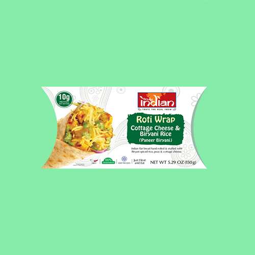 Roti Wrap Cottage Cheese & Biryani Rice